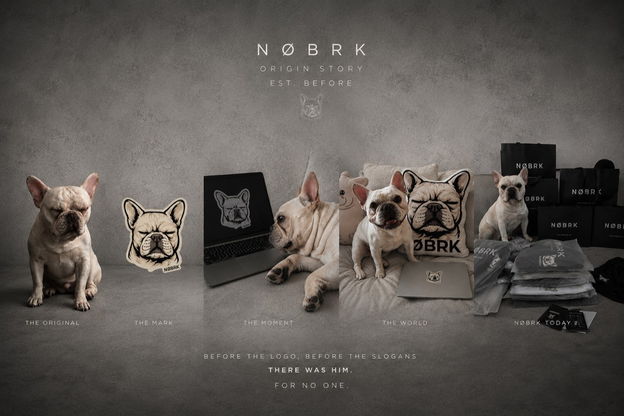 NØBRK origin story, from the original bulldog and mark to the brand today